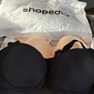 Three Shapedly Black and Beige Women's Bras